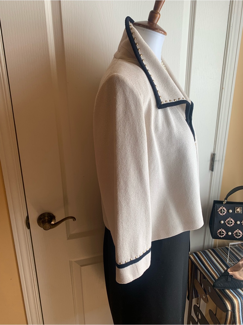 Fabulous Cream knit Blazer/jacket  ST JOHN - Picture 5 of 14